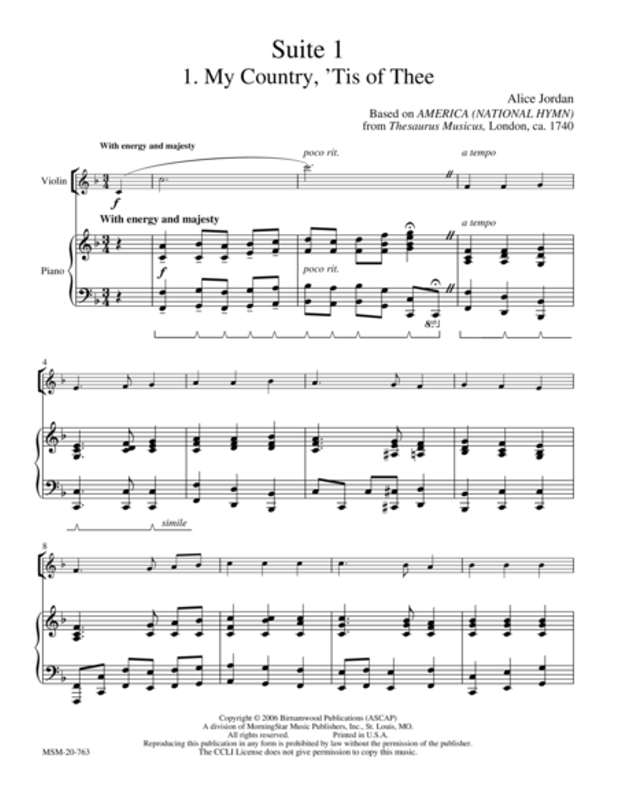 American Suite I (Patriotic Pieces) (Downloadable)