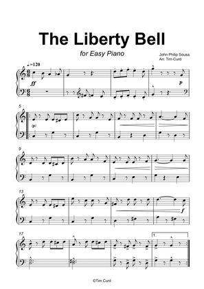 Book cover for The Liberty Bell for Easy Piano