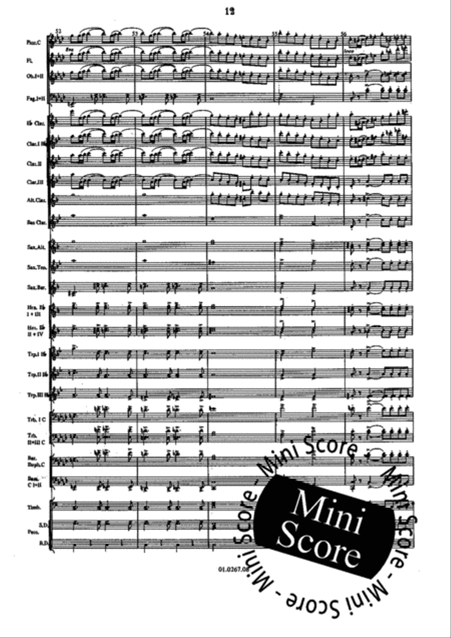 Vespri Siciliani Concert Band scores gallery preview page 16