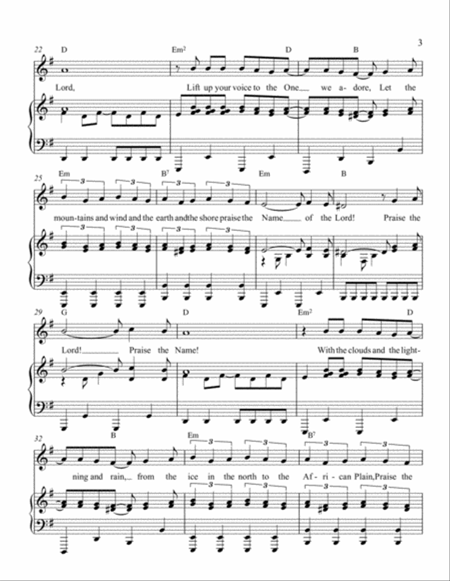 Praise the Name! Voice scores gallery preview page 3