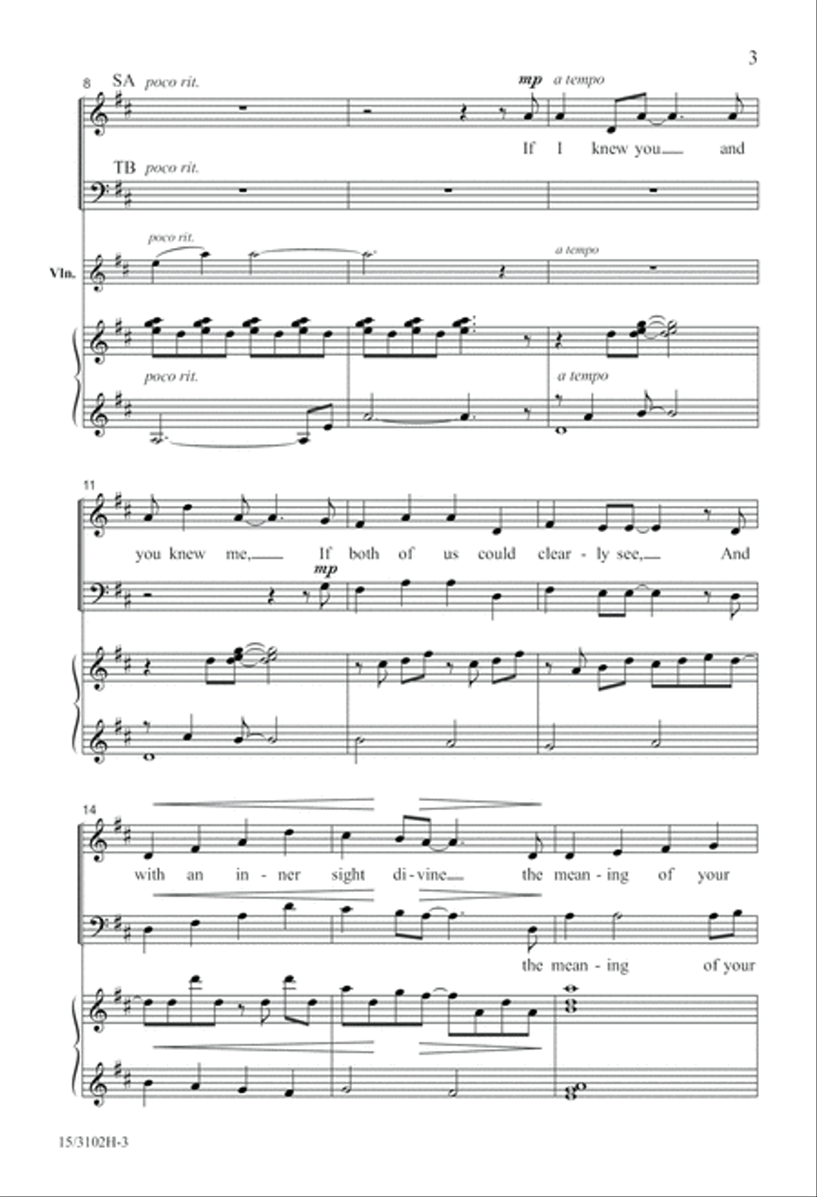 If I Knew You 4-Part scores gallery preview page 4
