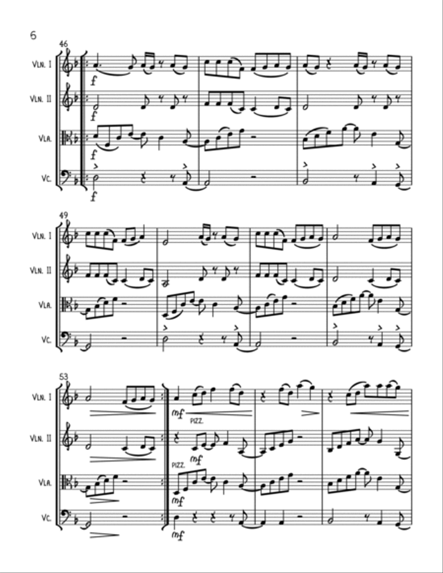Positions String Quartet scores gallery preview page 6