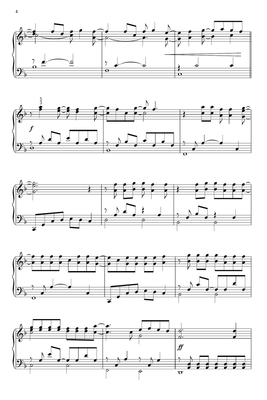 Sparks Fly Piano Solo scores gallery preview page 4