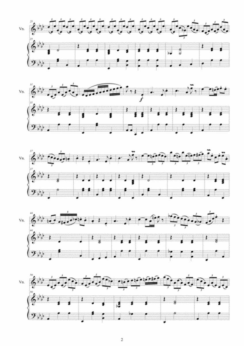 Cara - Two Violin Waltzes for Violin and Piano - Scores and Part image number null