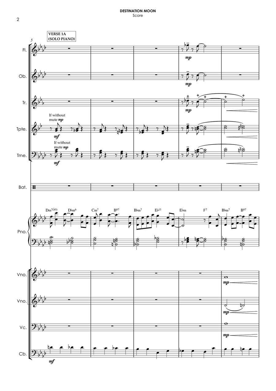Destination Moon Chamber Orchestra scores gallery preview page 5