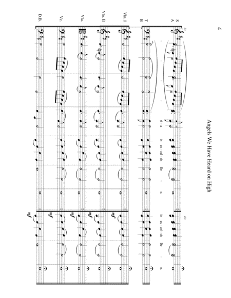 Angels We Have Heard on High - beginning string orchestra and SATB choir image number null