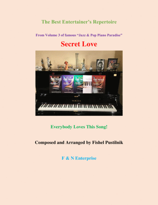 Book cover for "Secret Love" for Piano