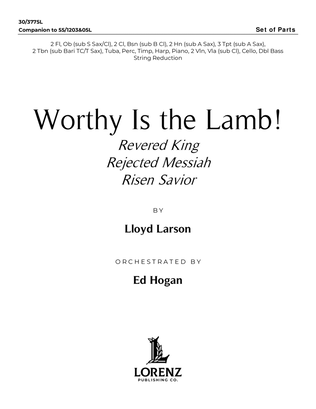 Book cover for Worthy Is the Lamb! - Set of Parts (Digital Download)
