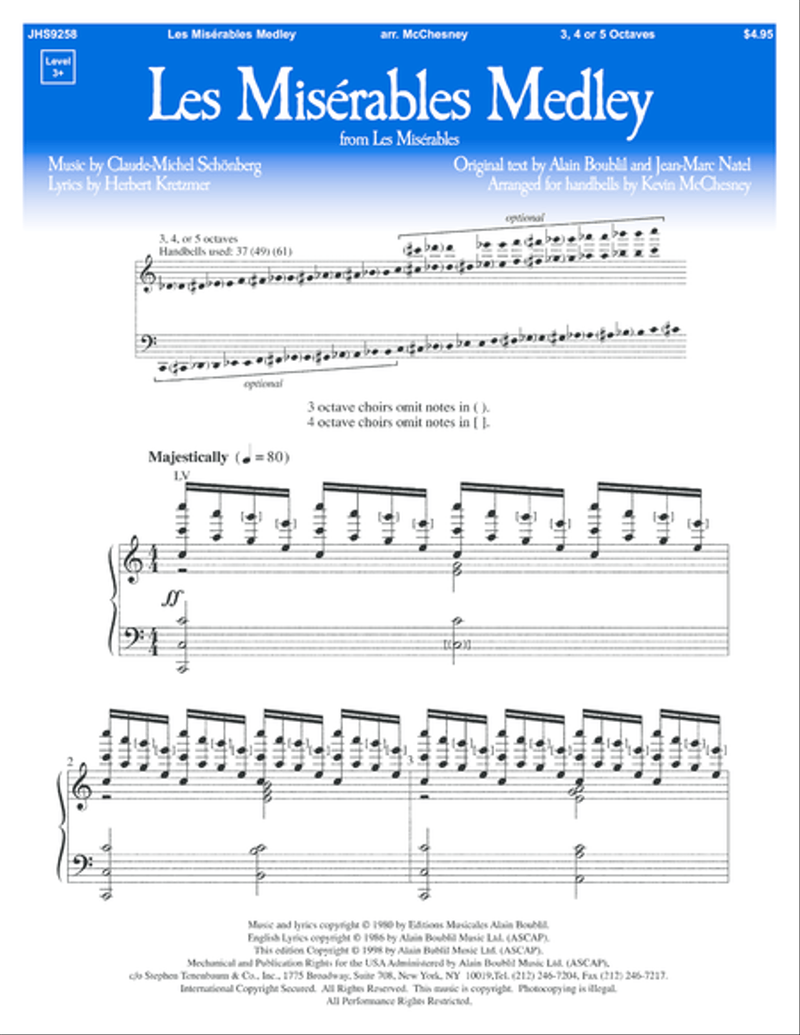Les Miserables Medley 5-Octaves scores gallery preview page 1
