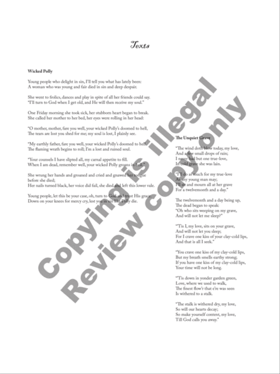 American Death Ballads (Piano/Vocal Score) High Voice scores gallery preview page 24
