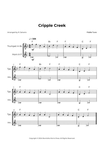 Cripple Creek - Trumpet and F Horn (Beginner) image number null