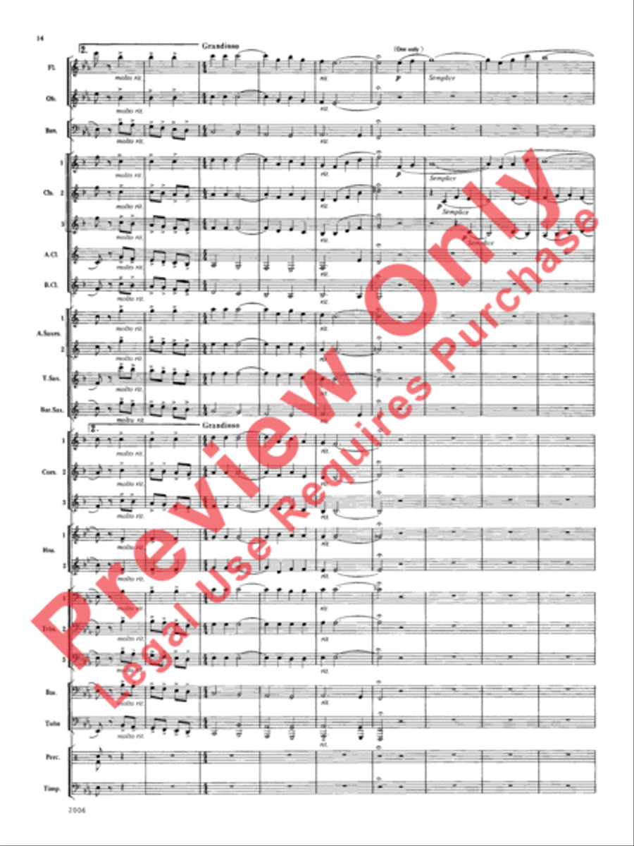 Shenandoah Valley Concert Band scores gallery preview page 15