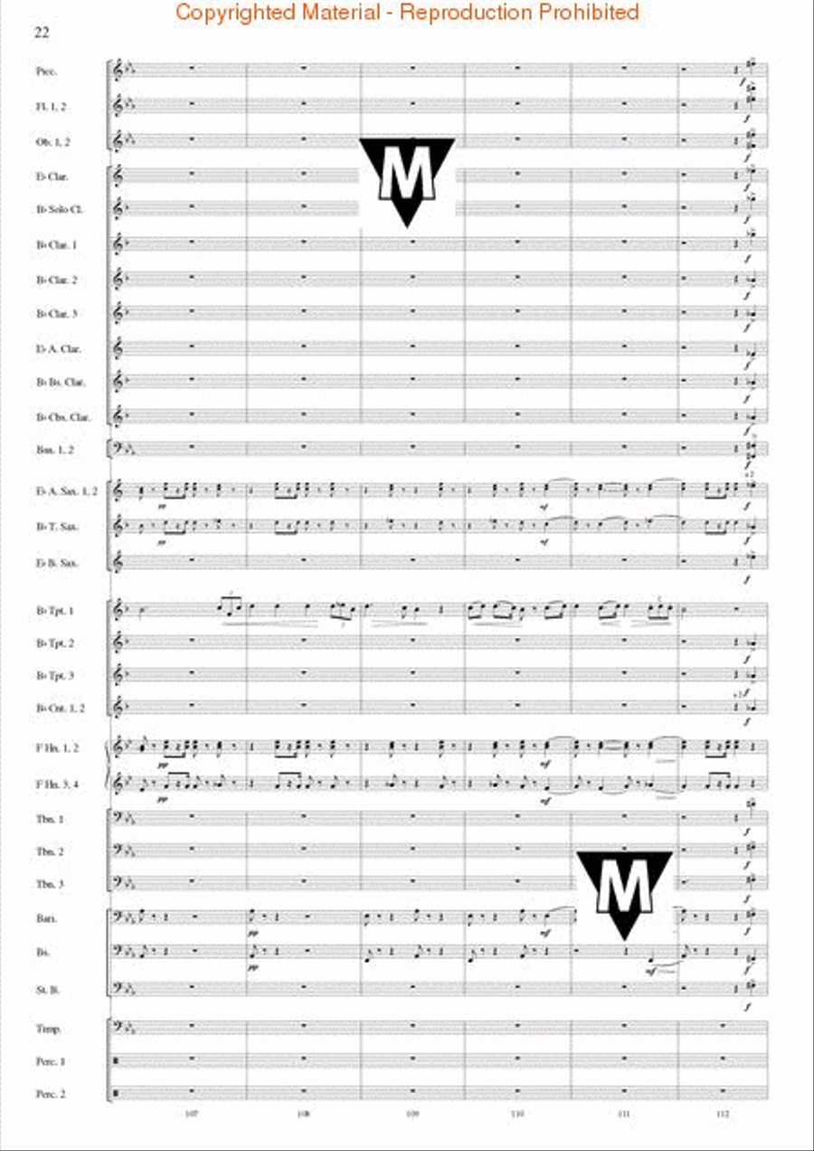 Triumphal March (from Aida) Concert Band scores gallery preview page 23