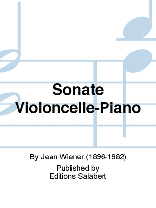 Book cover for Sonate Violoncelle-Piano