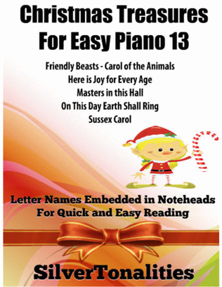 Book cover for Christmas Treasures for Easy Piano Volume 13 Sheet Music