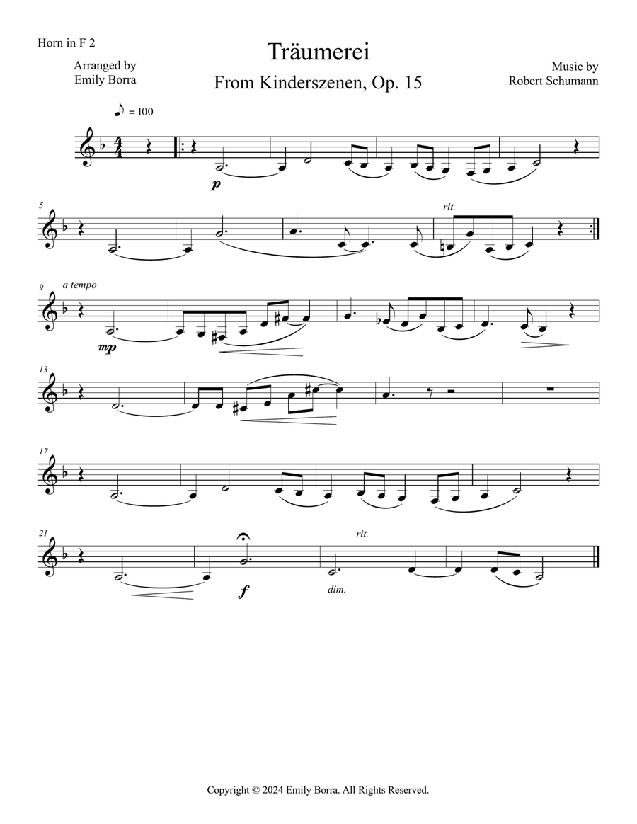 Träumerei Small Ensemble scores gallery preview page 5