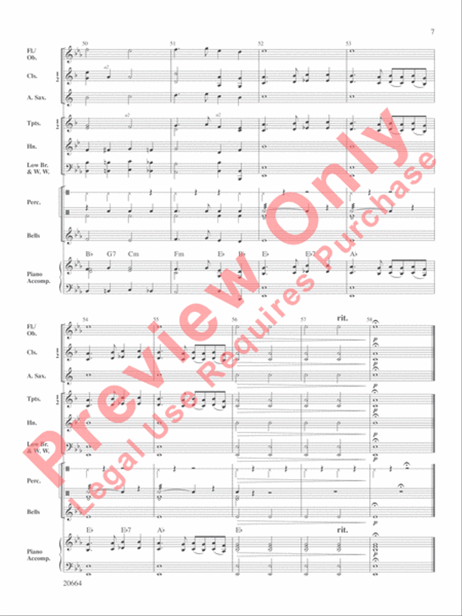 St. Anthony Chorale St. Anthony Chorale Concert Band scores gallery preview page 8