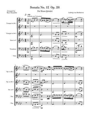 Sonata No. 12 in Ab Major Op. 26