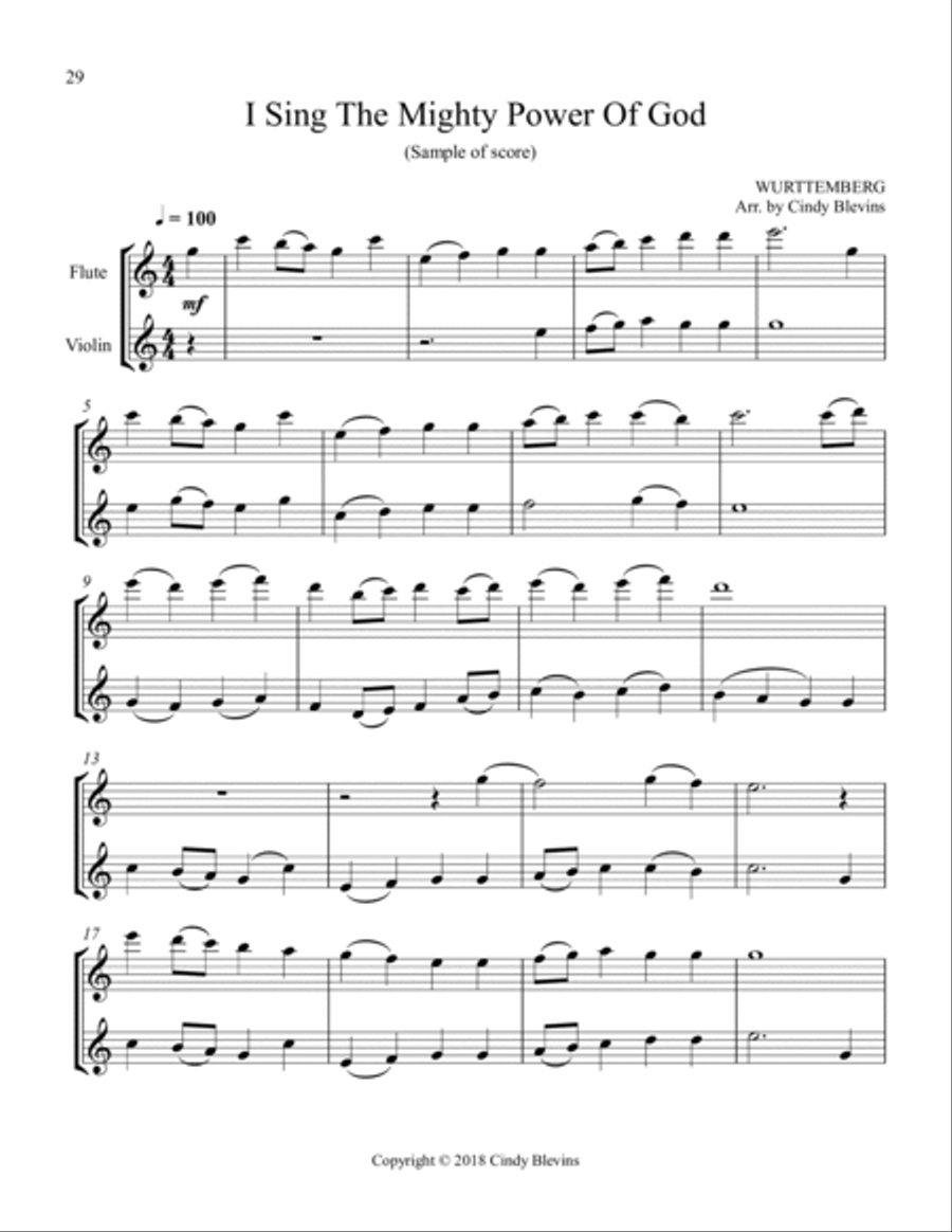 12 Favorite Hymns, Flute and Violin