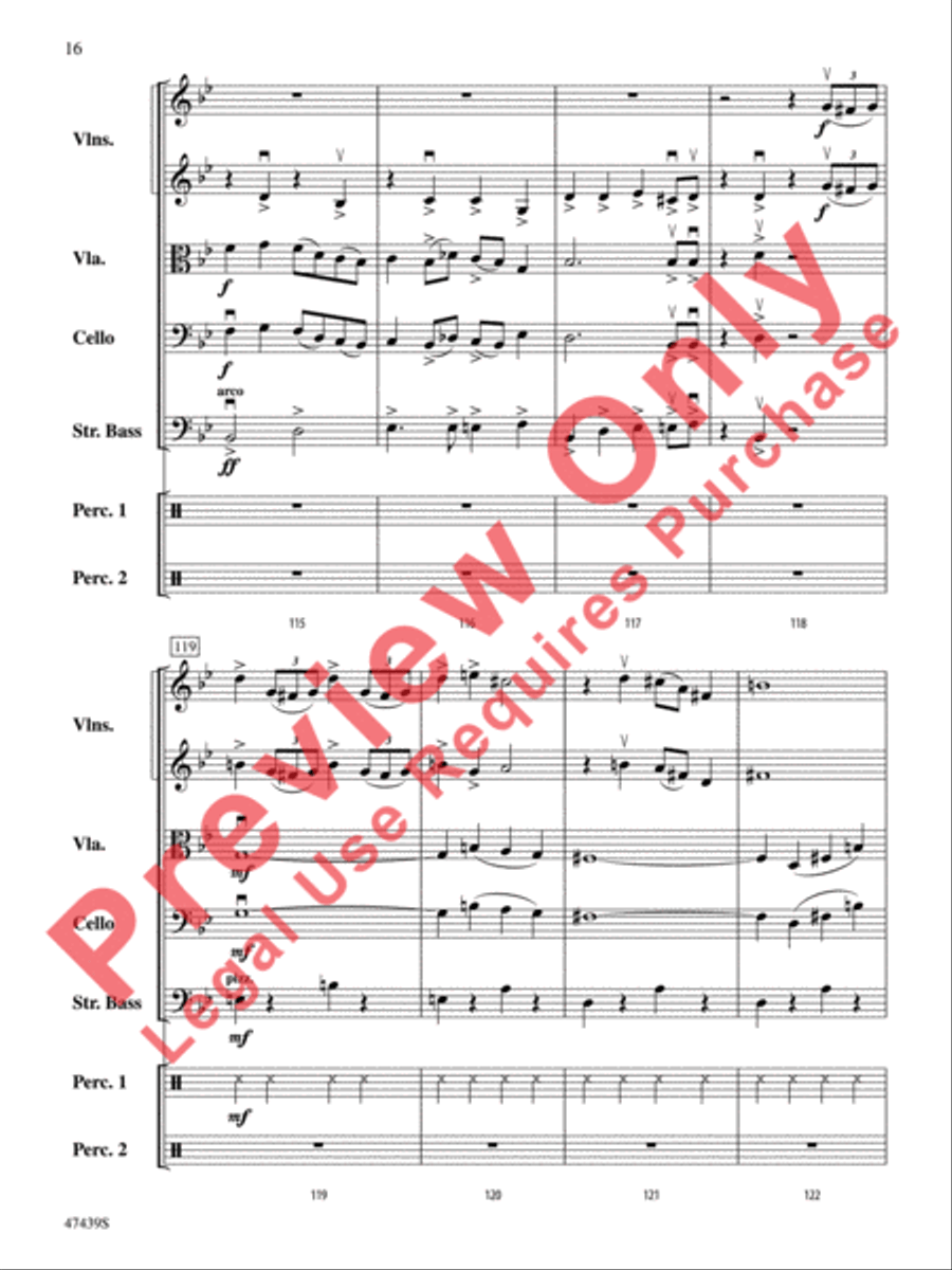 Sleigh Ride String Orchestra scores gallery preview page 17