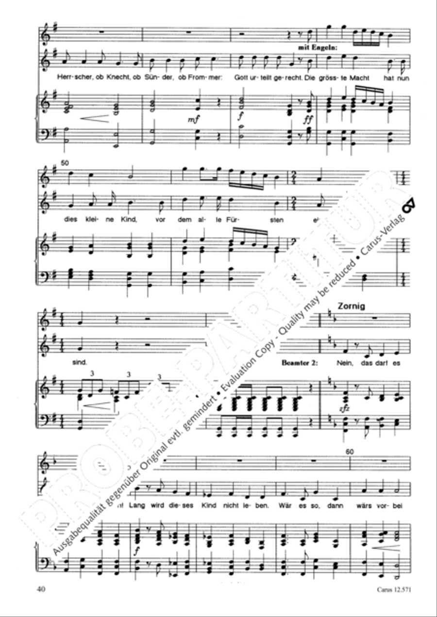 O je, Bethlehem Unison Choir scores gallery preview page 41