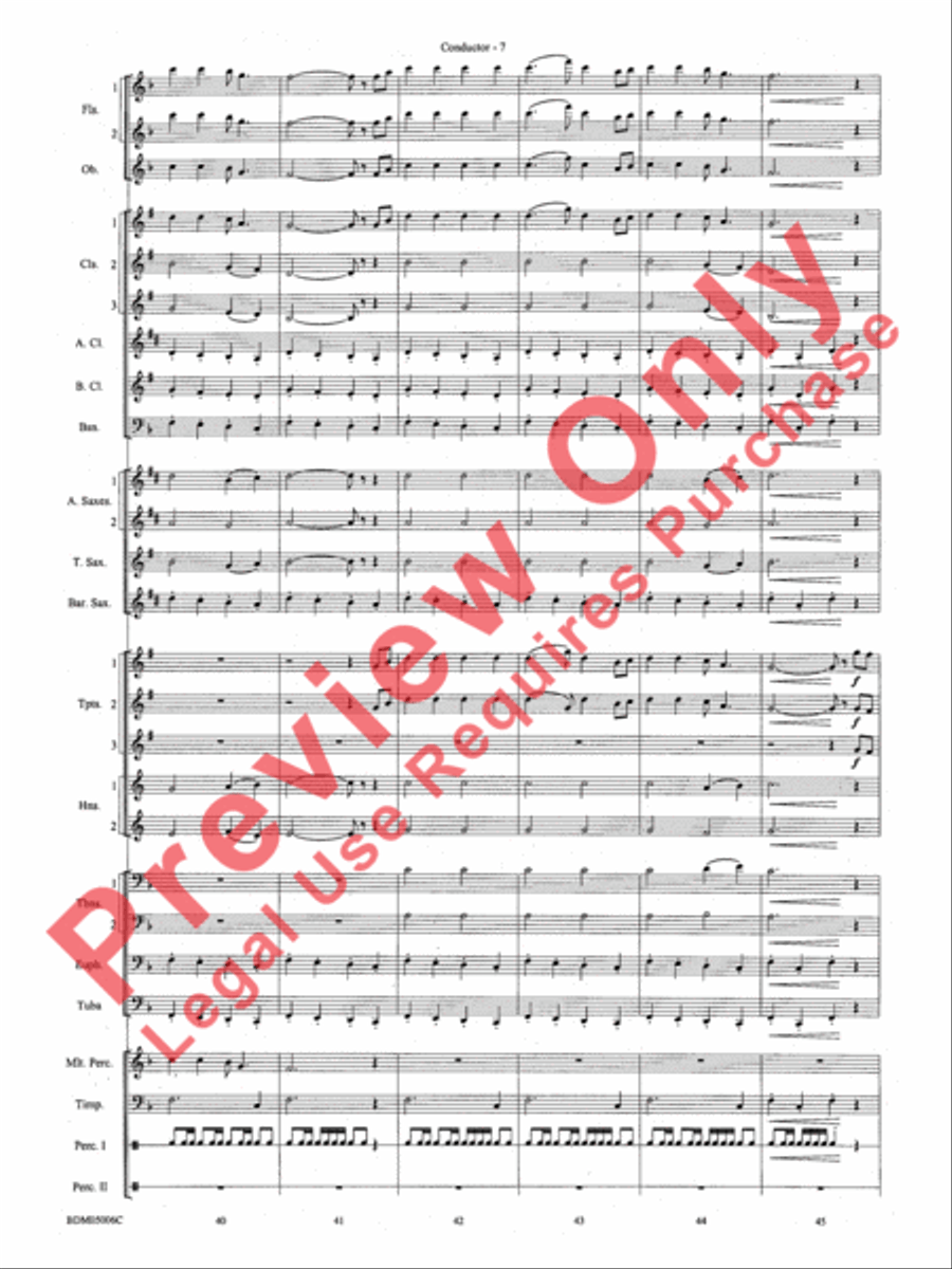 To Reap the Blessings of Freedom Concert Band scores gallery preview page 9
