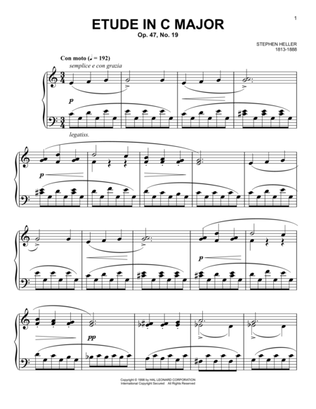 Etude in C Major, Op. 47, No. 19