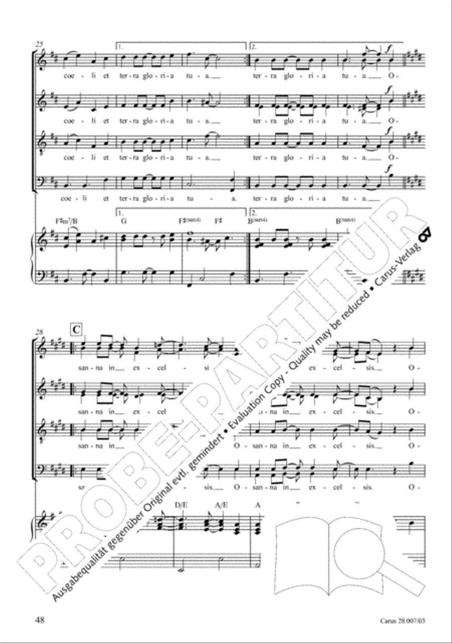 Missa latina 4-Part scores gallery preview page 49