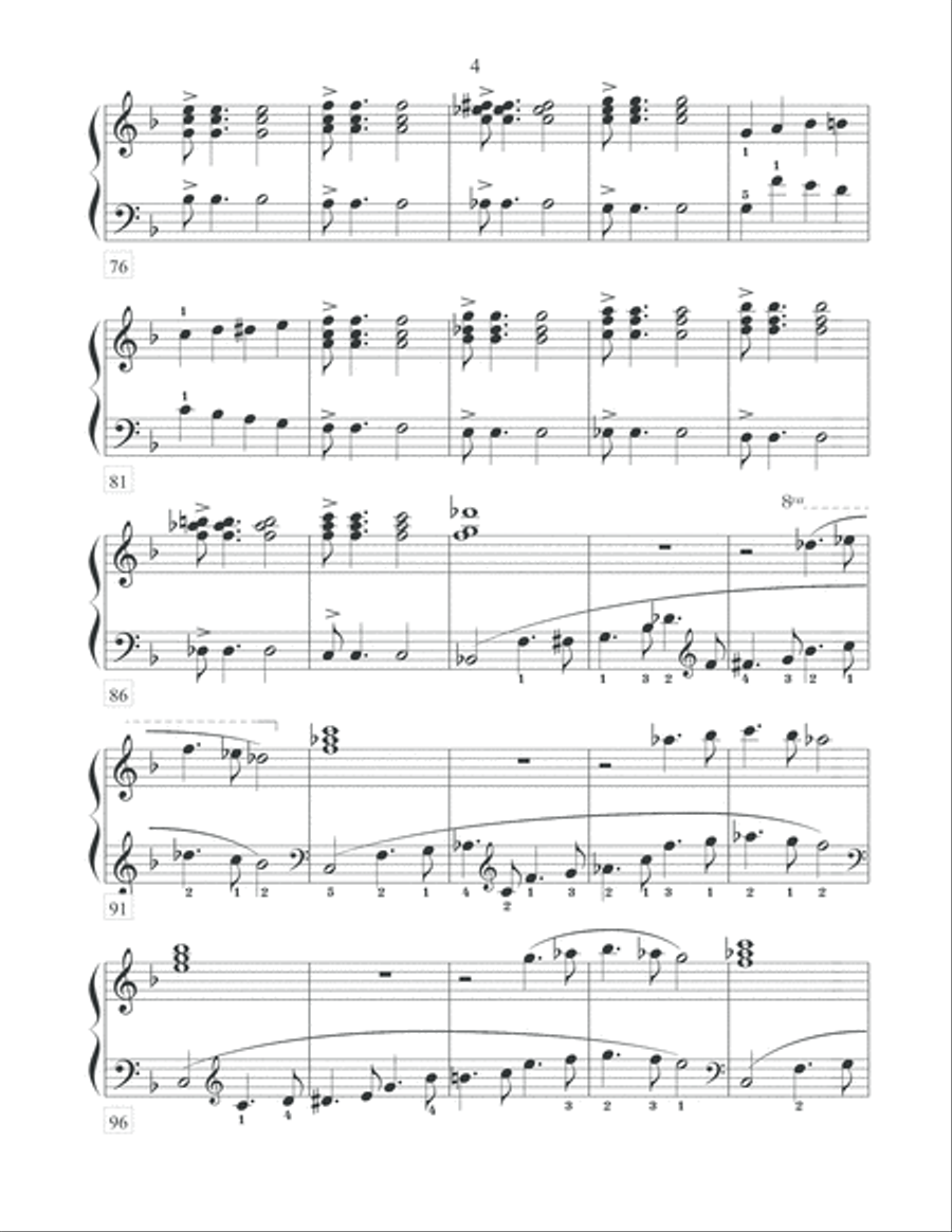 Breezy Rider Rag Piano Solo scores gallery preview page 4