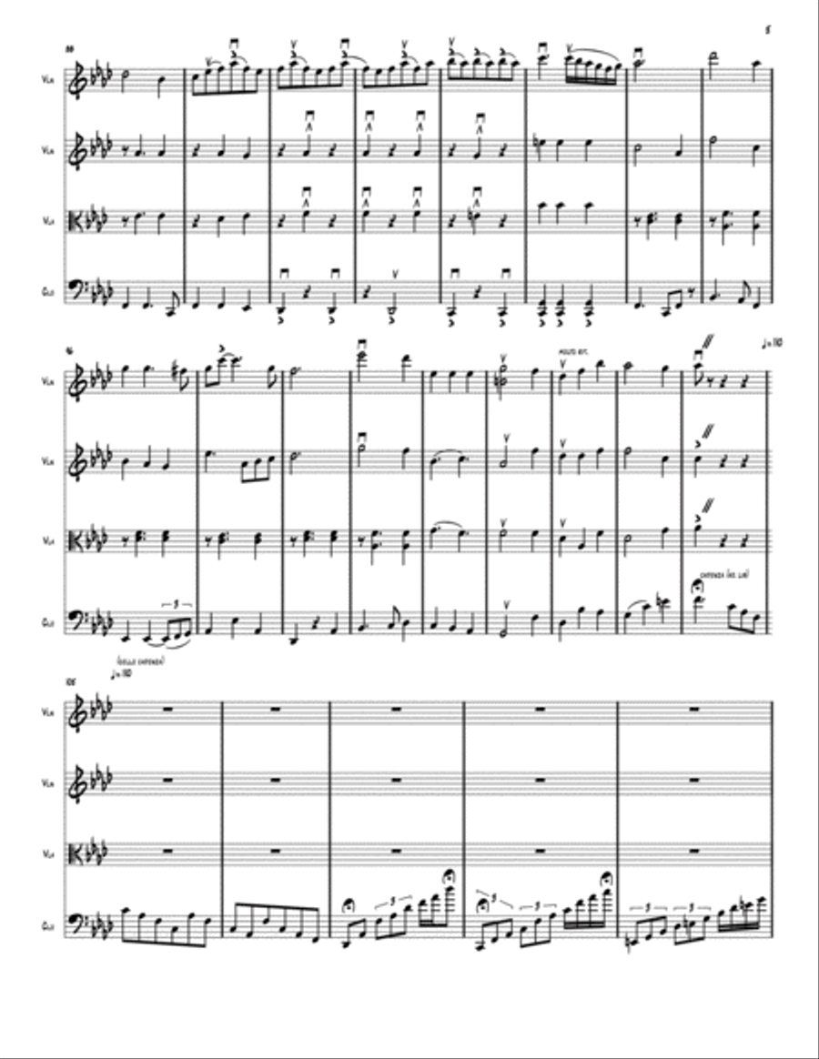 All The Things You Are String Quartet scores gallery preview page 5