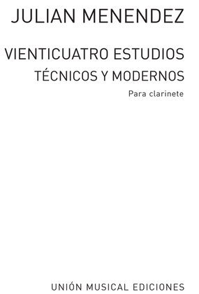 Book cover for Veinticuatro Estudios Tecnicos Clarinet
