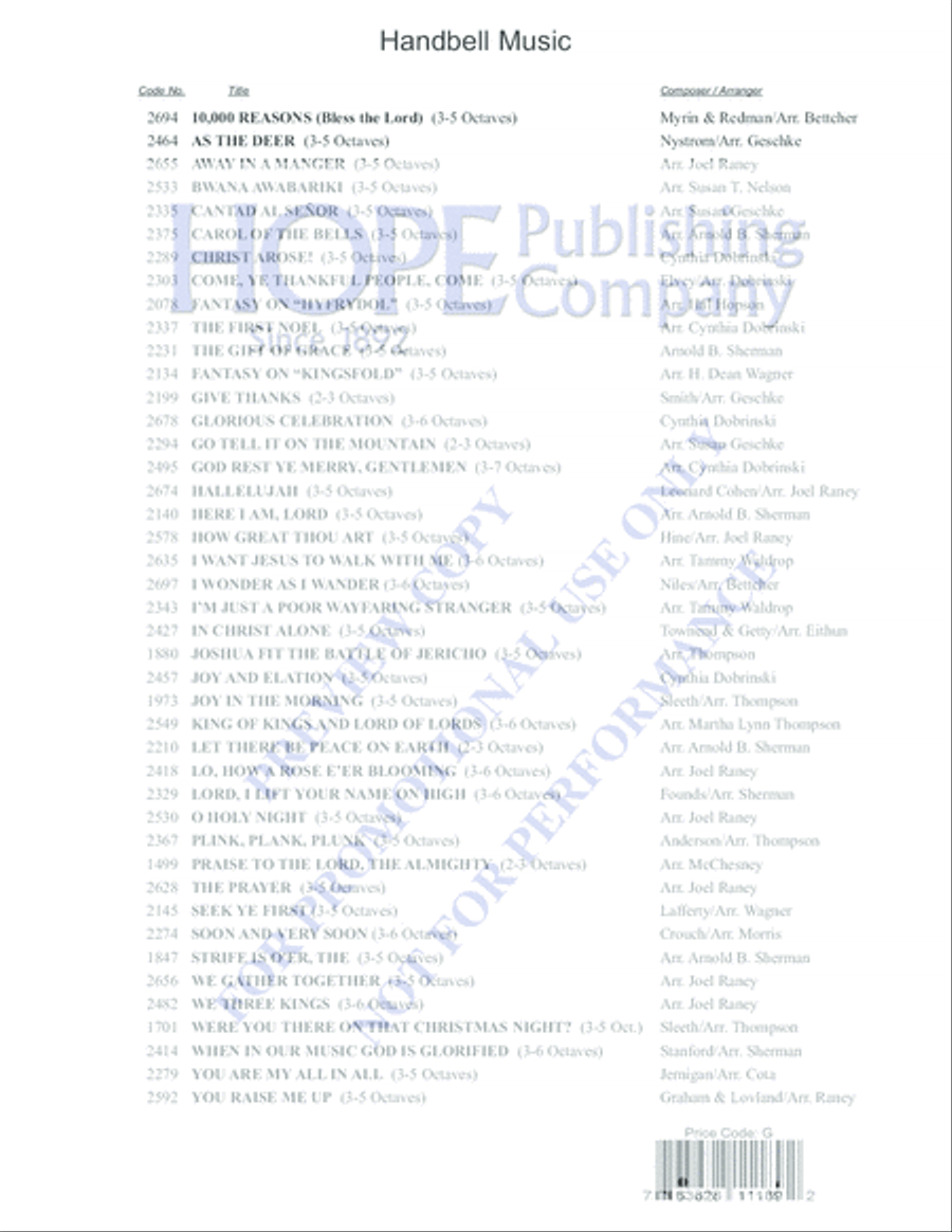 Christ the Lord Is Risen Today 5-Octaves scores gallery preview page 8