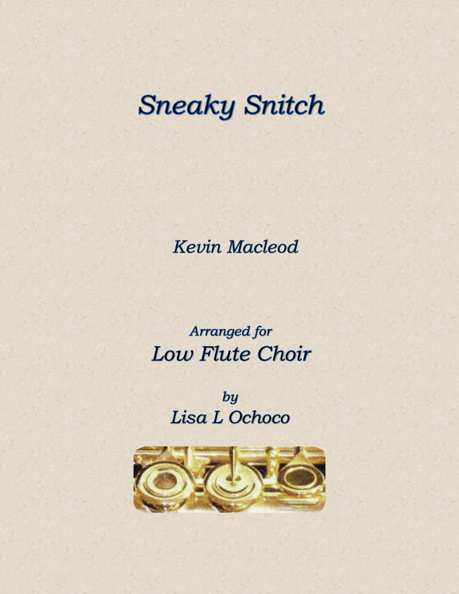 Sneaky Snitch Flute Choir scores gallery preview page 1