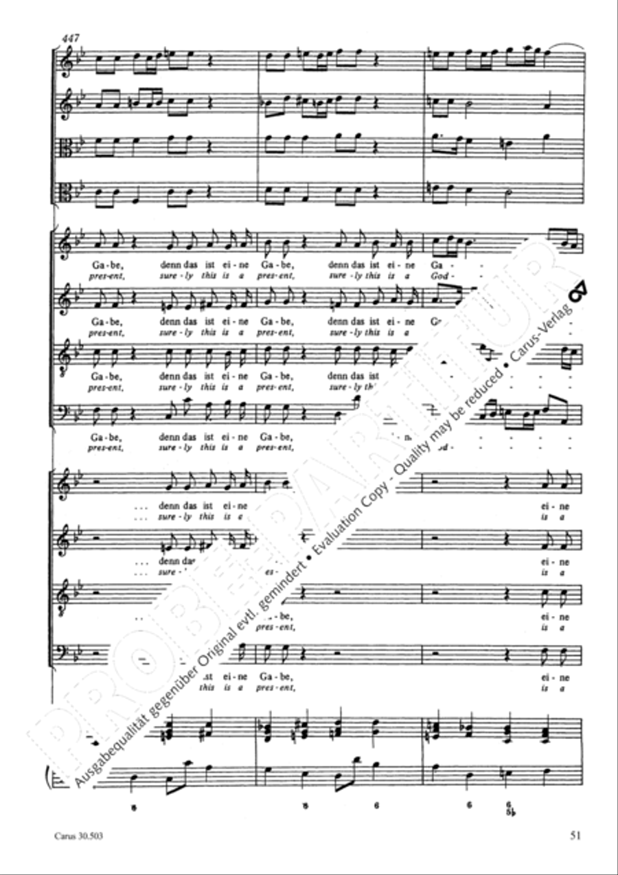 My beloved, you are fair (Meine Freundin, du bist schon) 4-Part scores gallery preview page 54