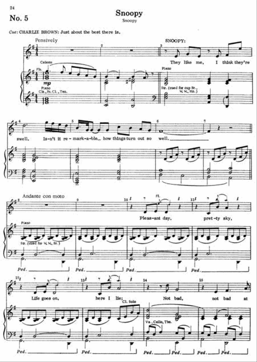 You're a Good Man, Charlie Brown Voice scores gallery preview page 2