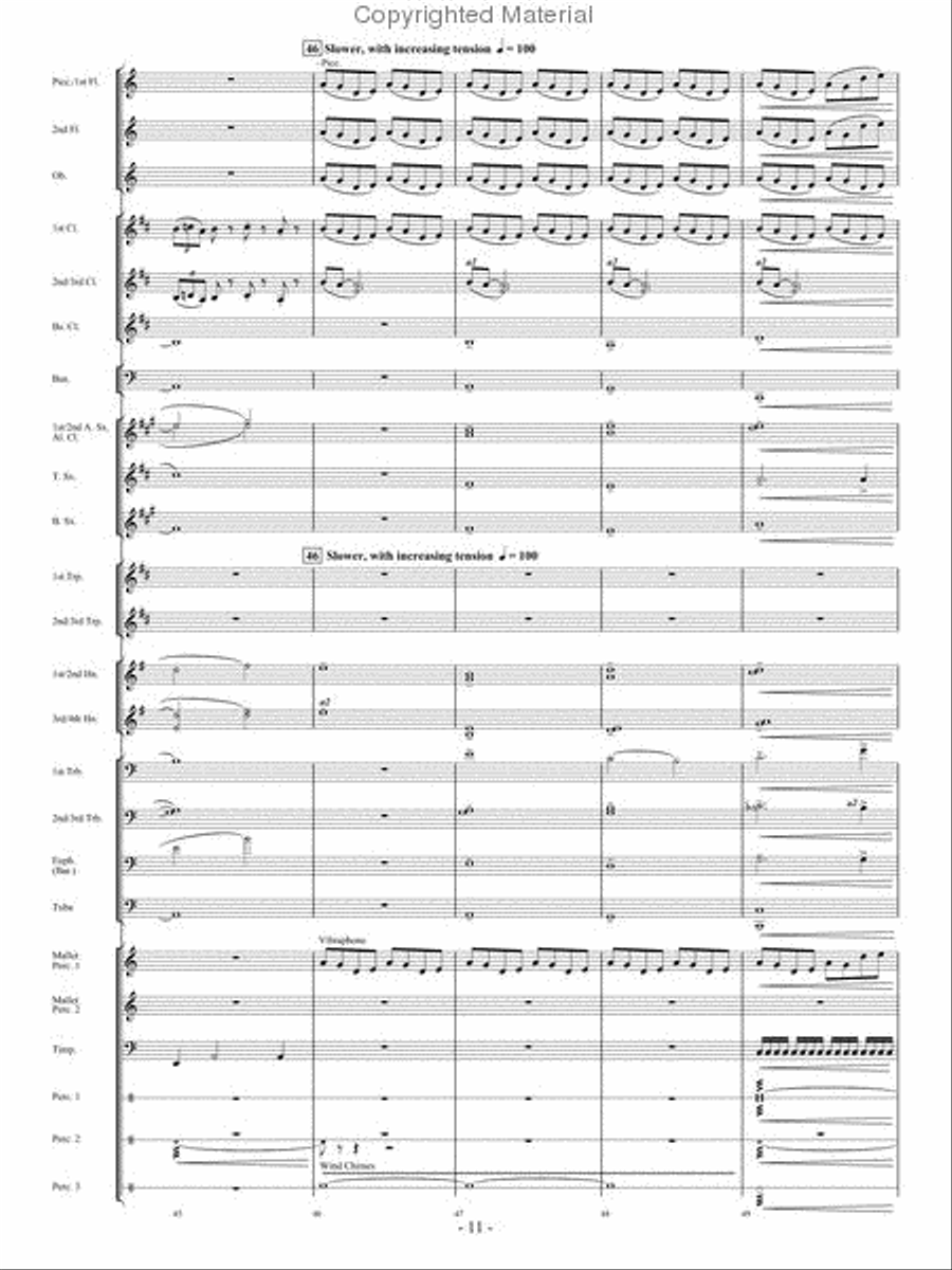 In Pursuit of Troy Concert Band - Sheet Music page 9