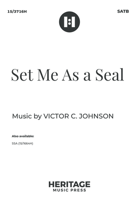 Book cover for Set Me As a Seal
