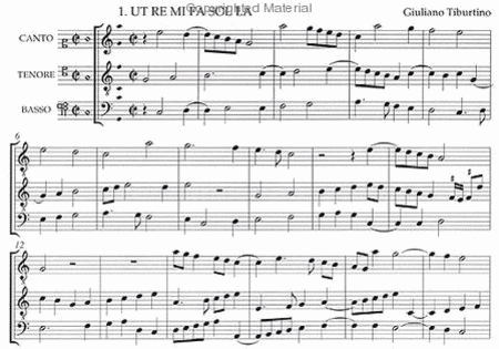 Fantasie e Ricercari 1549: (Ut, Re, Mi, Fa, Sol, La) - Score