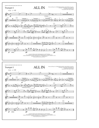 Book cover for ALL IN (arr. Tom Wallace) - Trumpet 1