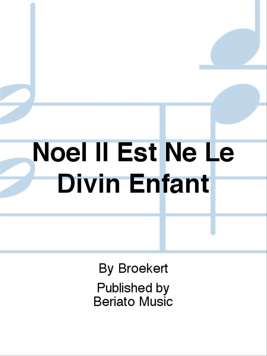 Noel Il Est Ne Le Divin Enfant Organ scores gallery preview page 1