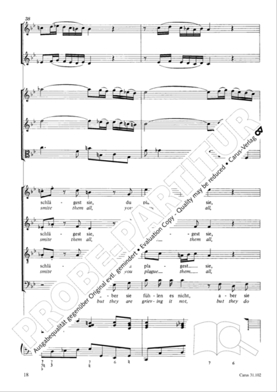 Lord God, your eyes are seeing truth in trusting (Herr, deine Augen sehen nach dem Glauben) ATB scores gallery preview page 19