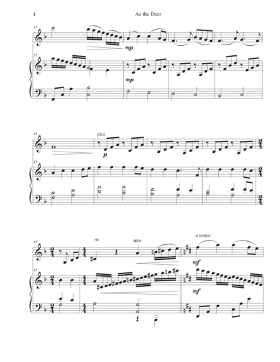 As The Deer Violin Solo scores gallery preview page 4