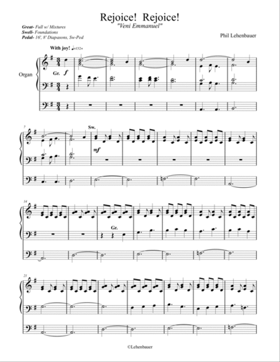 Advent and Christmas Organ Works, Vol.2 by Phil Lehenbauer Organ Solo scores gallery preview page 2
