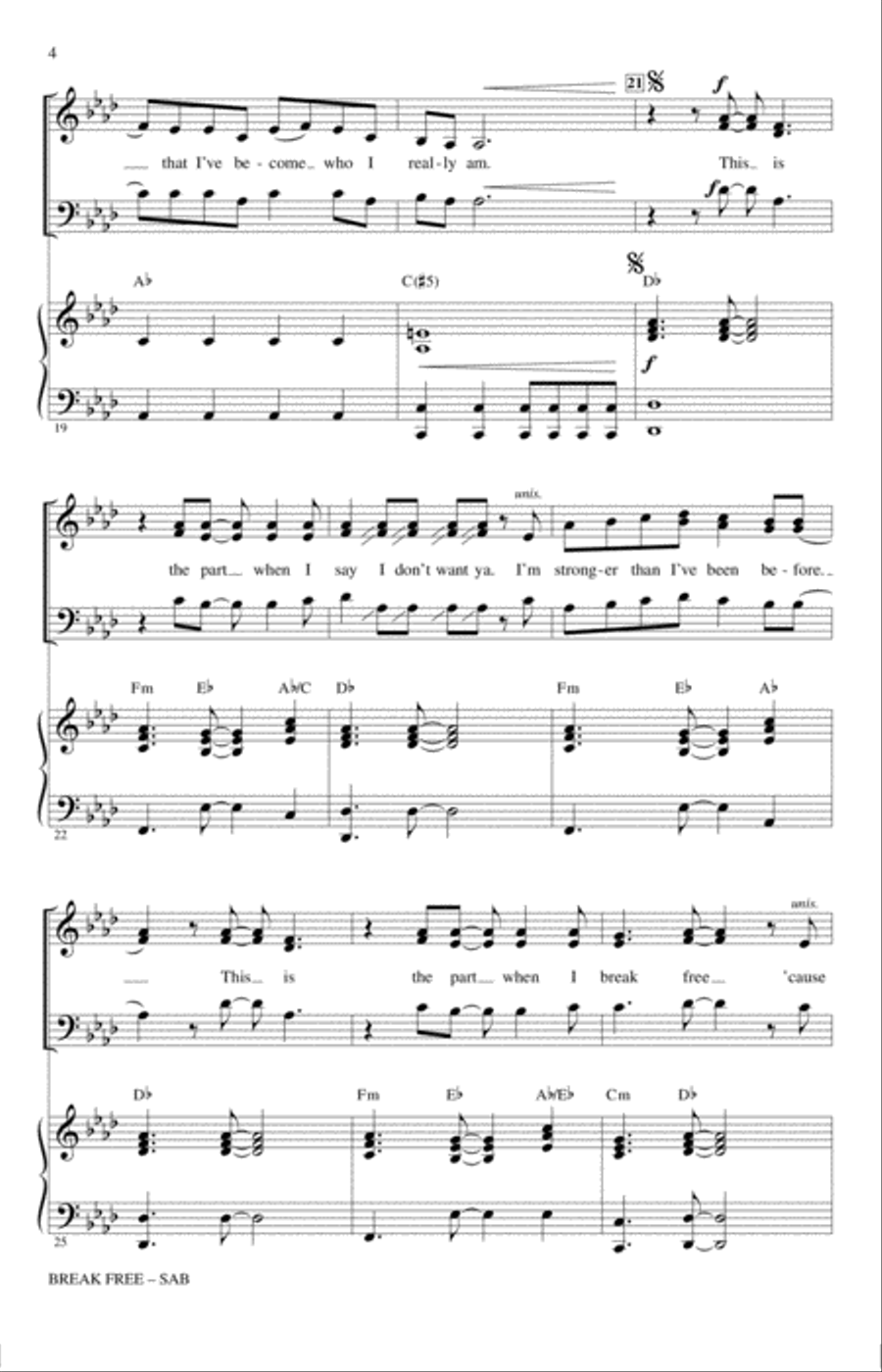 Break Free 3-Part scores gallery preview page 3