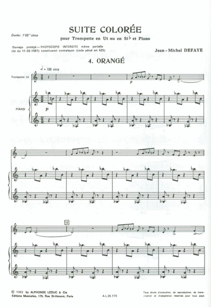 Orange (trumpet & Piano)