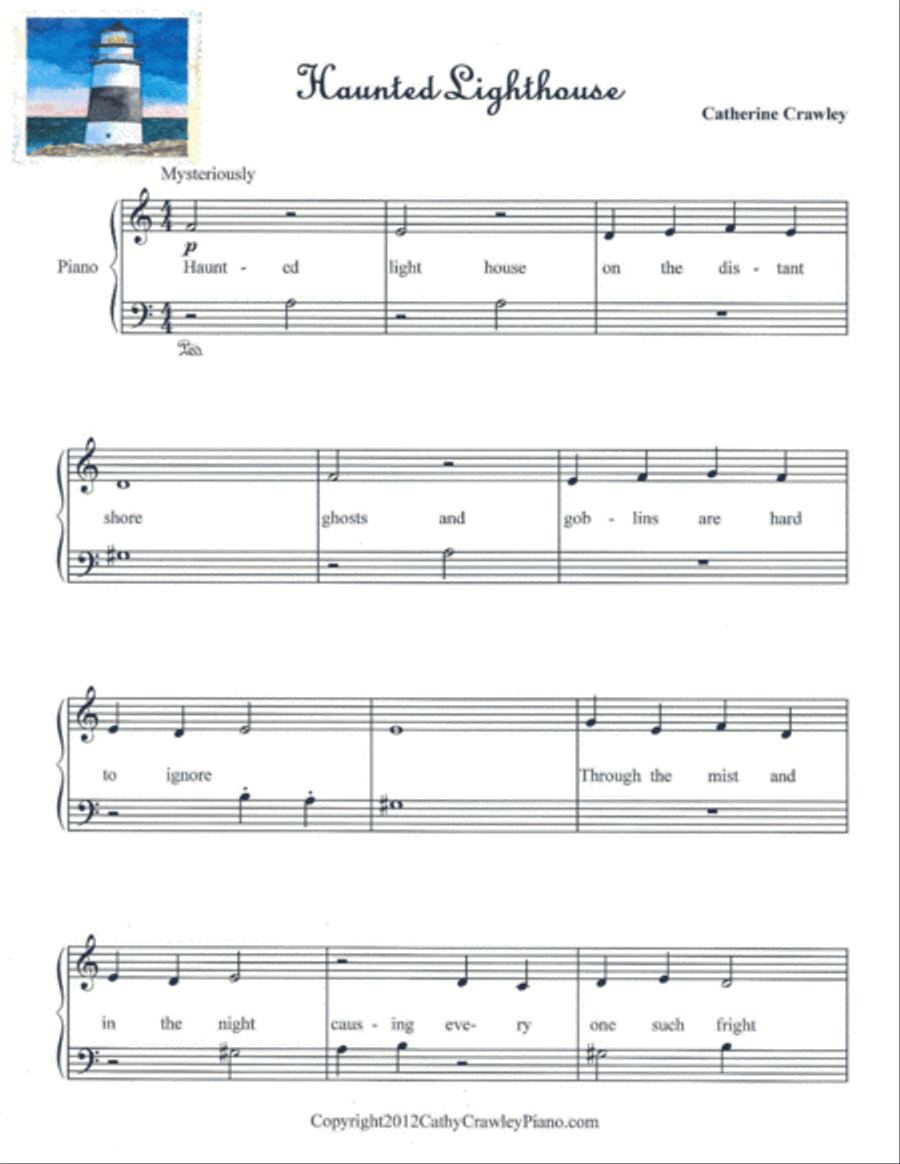 Haunted Lighthouse Voice scores gallery preview page 1