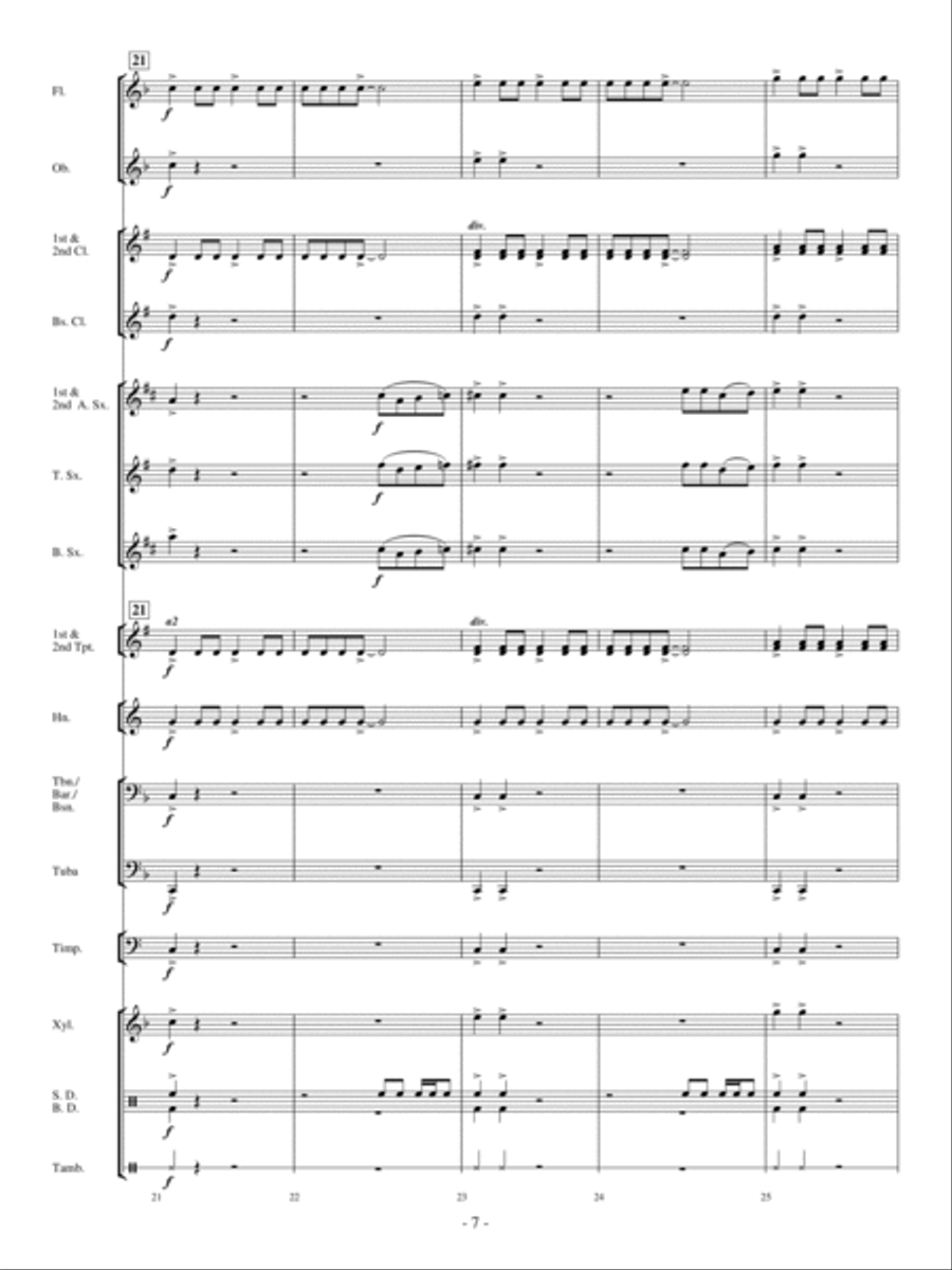 Sax Attack! Concert Band scores gallery preview page 6