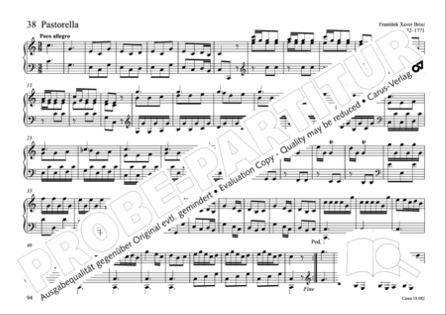 Pastoral music for organ, vol. 2: Germany, Bohemia, Austria, South Tyrol Organ Solo scores gallery preview page 95
