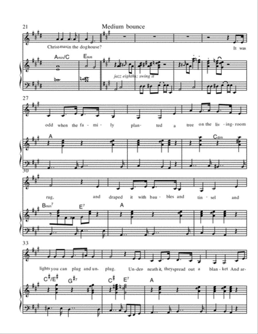 Christmas In The Doghouse Voice scores gallery preview page 2