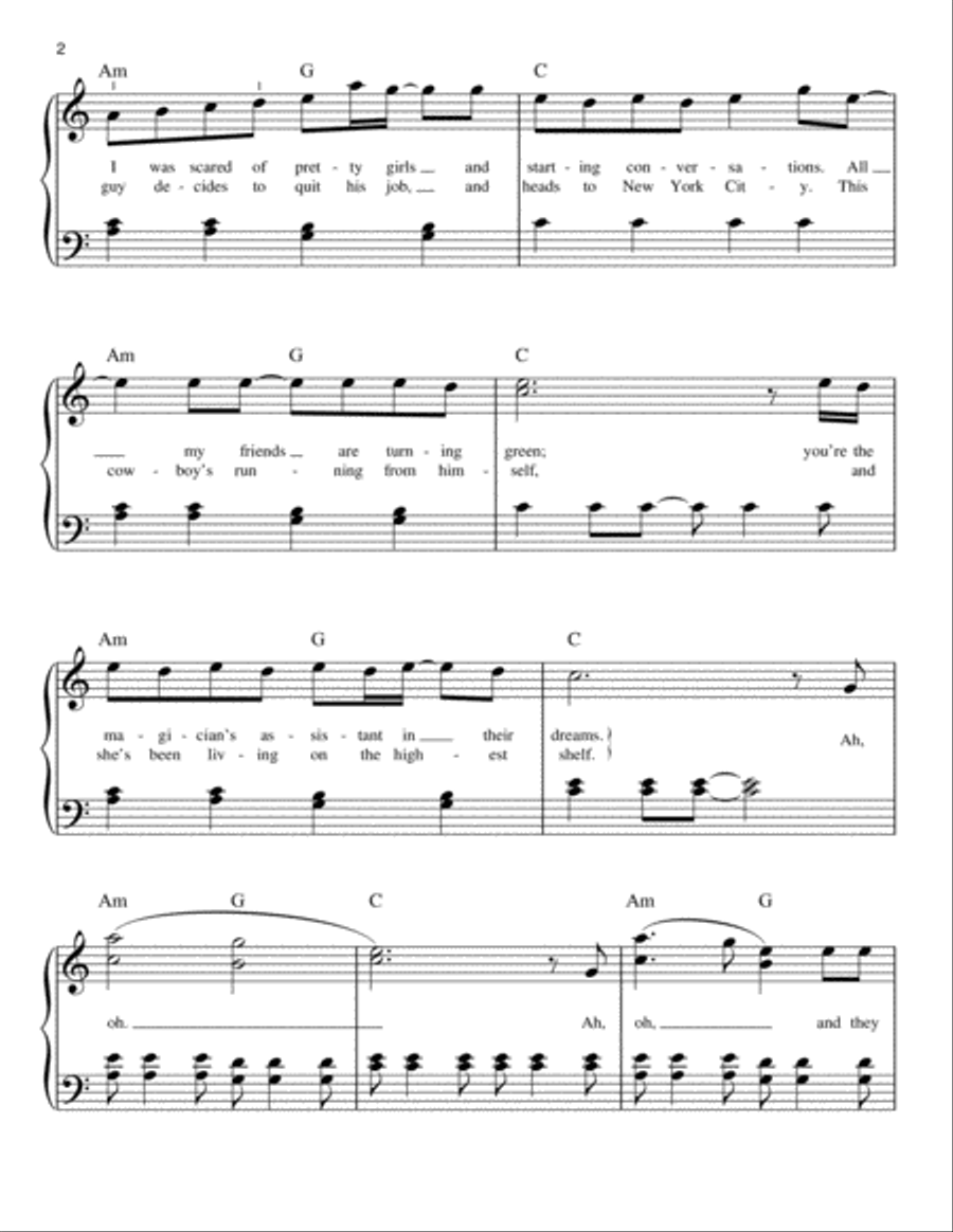 Riptide Easy Piano scores gallery preview page 2